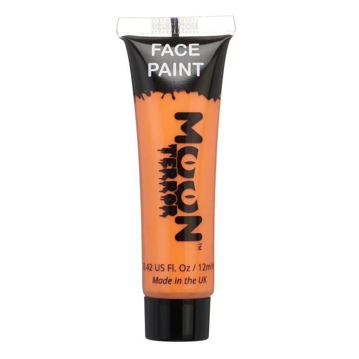 Moon Terror Halloween Face Paint Pumpkin Orange 12ml, Hobby en Vrije tijd, Feestartikelen, Nieuw, Verzenden