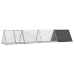 vidaXL Konijnenhok 403,5x80,5x71 cm gegalvaniseerd staal, Dieren en Toebehoren, Knaagdieren en Konijnen | Hokken en Kooien, Verzenden