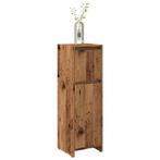 vidaXL Badkamerkast 30x30x95 cm bewerkt hout oud houtkleurig, Huis en Inrichting, Verzenden, Nieuw