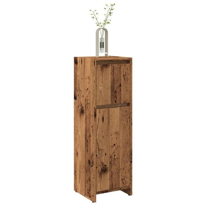 vidaXL Badkamerkast 30x30x95 cm bewerkt hout oud houtkleurig, Huis en Inrichting, Badkamer | Badkamermeubels, Nieuw, Verzenden