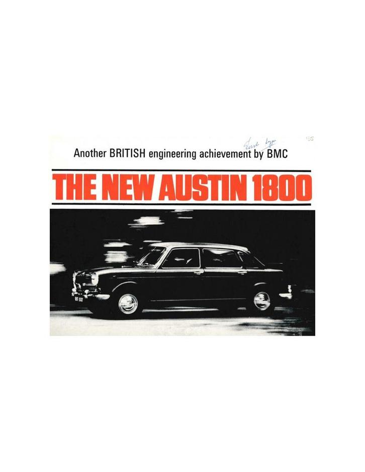 1965 AUSTIN 1800 BROCHURE ENGELS, Livres, Autos | Brochures & Magazines