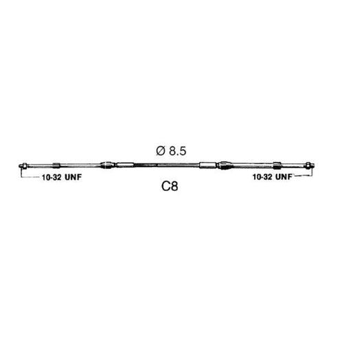 Bieden: Ultraflex C8 Remote engine control cable 2.75 meter, Watersport en Boten, Bootonderdelen, Ophalen of Verzenden