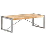 vidaXL Salontafel 120x60x40 cm ruw mangohout, Huis en Inrichting, Tafels | Salontafels, Verzenden, Nieuw