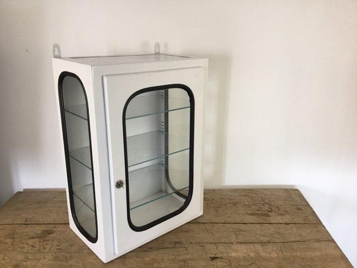 Medicijnkastje - Metaal, Glas - geneesmiddelenkast, Antiquités & Art, Antiquités | Assiettes décoratives & Carrelages