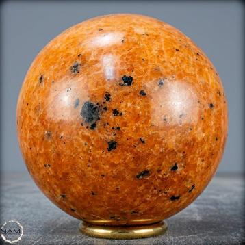 Calcite et Tourmaline Intenses de Haute Qualité Sphère-