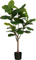 Tweedekans | Mica Decorations Ficus Lyrata Kunstplant in Pot, Tuin en Terras, Planten | Tuinplanten, Ophalen of Verzenden