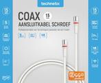 Technetix RLA++30  modem F-connector coaxkabel 1,5m - Ziggo, Audio, Tv en Foto, Ophalen of Verzenden, Nieuw