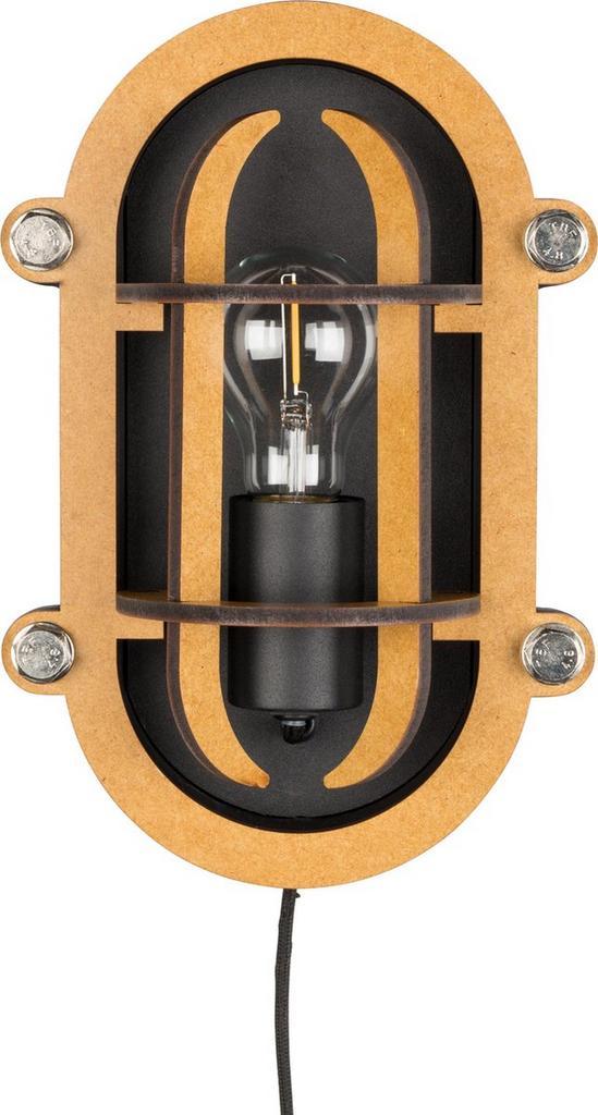 Tweedekans | Zuiver wandlamp Ovale vorm van zwarte aluminium, Huis en Inrichting, Lampen | Hanglampen, Ophalen of Verzenden