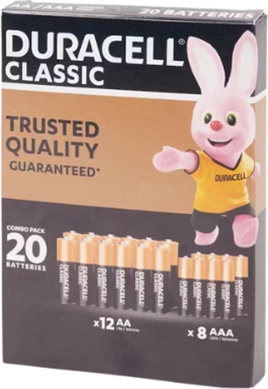 Duracell - Batterij - Combo pack - 12x AA - 8X AAA op Overig, Audio, Tv en Foto, Accu's en Batterijen, Verzenden