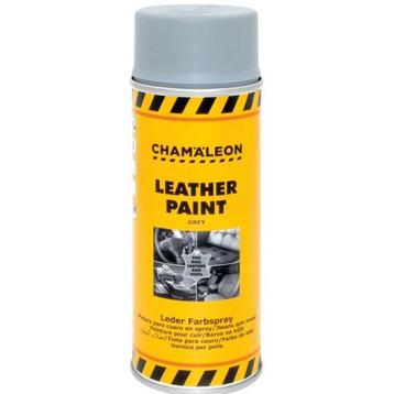 Leerverf grijs spuitbus 400 ml - Chamäleon, Verzenden