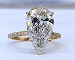 Zonder Minimumprijs - Ring - 18 karaat Geel goud -  4.34ct., Handtassen en Accessoires, Ringen, Nieuw