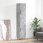 vidaXL Hoge kast 34,5x34x180 cm bewerkt hout betongrijs, Huis en Inrichting, Kasten | Dressoirs, Verzenden, Nieuw