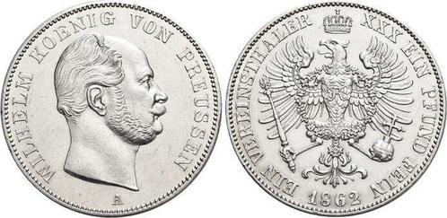 Vereinstaler, daalder 1861 A Brandenburg-Preussen Pruisen..., Postzegels en Munten, Munten | Europa | Niet-Euromunten, Verzenden