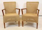 Lloyd Loom - Fauteuil (2) - Hout, Gevlochten Riet