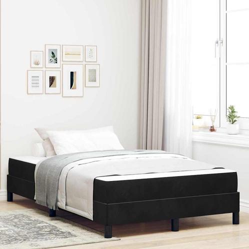 vidaXL Boxspringbed met matras Zwart 120 x 200 cm Fluweel, Huis en Inrichting, Slaapkamer | Bedden, Nieuw, Verzenden