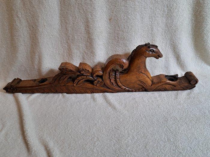 Decoratief ornament - Boerenwagen - Nederland - Zeepaardje, Antiek en Kunst, Antiek | Overige Antiek