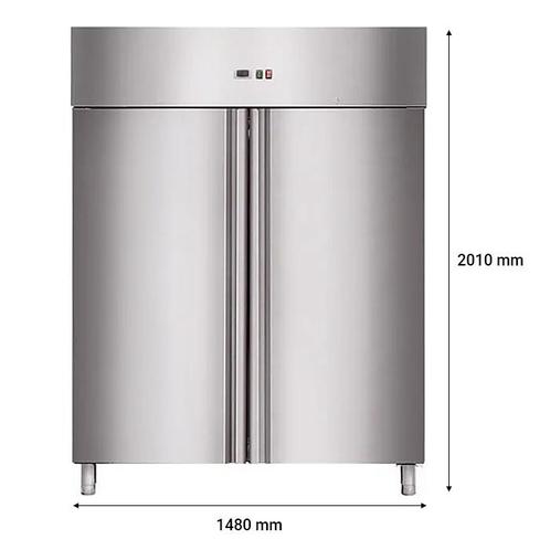 RVS koelkast GN2/1 1400 liter -2° tot +8° C, Zakelijke goederen, Horeca | Keukenapparatuur, Koelen en Vriezen, Verzenden