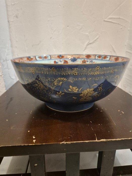 Bol en porselein uit China XVIIIe eeuw, poederblauw, met, Antiek en Kunst, Antiek | Overige Antiek