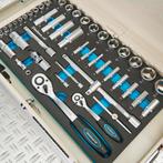 Datona Gereedschapskist drie lades - 3 lades gevuld - wit -, Doe-het-zelf en Bouw, Gereedschapskisten, Ophalen of Verzenden, Nieuw