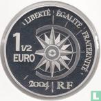 Frankrijk 1½ euro 2004 (PROOF) Great Air Expresses, Postzegels en Munten, Munten | Europa | Euromunten, Verzenden, Goud, Overige waardes