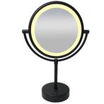 Scheerspiegel Wiesbaden Met LED Verlichting Ø20cm Staand 5x, Doe-het-zelf en Bouw, Ophalen of Verzenden, Nieuw, Bad