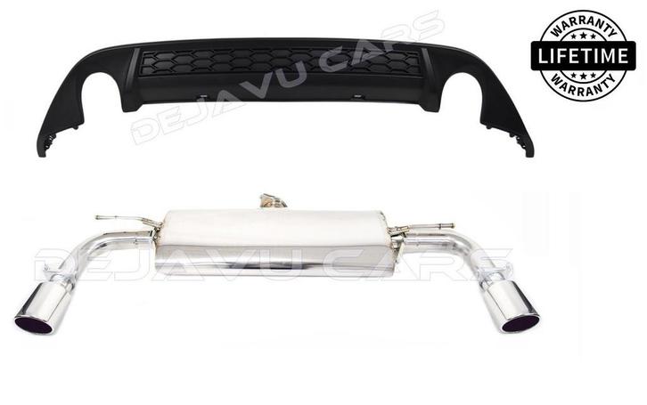 GTI Look Uitlaat Systeem + Diffuser voor VW Golf 7 Clubsport, Autos : Divers, Tuning & Styling, Enlèvement ou Envoi