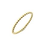 Gouden aanschuifring met bolletjes (gouden ring, geelgoud), Gebruikt, Overige kleuren, 19 tot 20, Ophalen of Verzenden