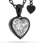 Ketting  Love  925 sterling zilver - zwart, Handtassen en Accessoires, Armbanden, Nieuw