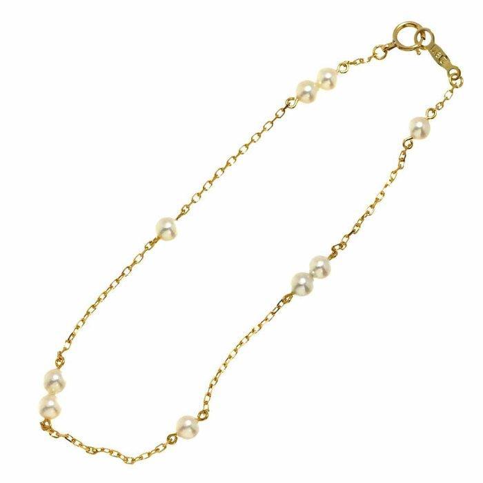 Mikimoto - Armband - 18 karaat Geel goud, Handtassen en Accessoires, Armbanden