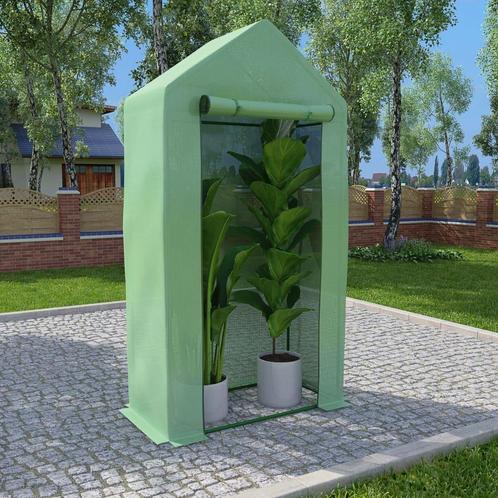 vidaXL Kas met stalen frame 0,5 m² 1x0,5x1,9 m, Tuin en Terras, Kassen, Nieuw, Verzenden