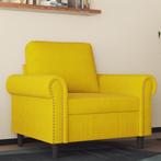 vidaXL Fauteuil 60 cm fluweel geel, Huis en Inrichting, Zetels | Zetels, Verzenden, Nieuw