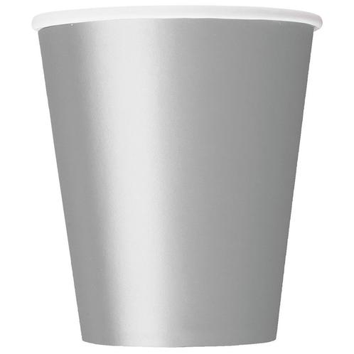 Zilveren Bekers 266ml 14st, Hobby en Vrije tijd, Feestartikelen, Nieuw, Verzenden