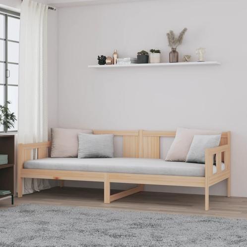 vidaXL Slaapbank massief grenenhout 90x200 cm, Huis en Inrichting, Slaapkamer | Bedden, Nieuw, Verzenden