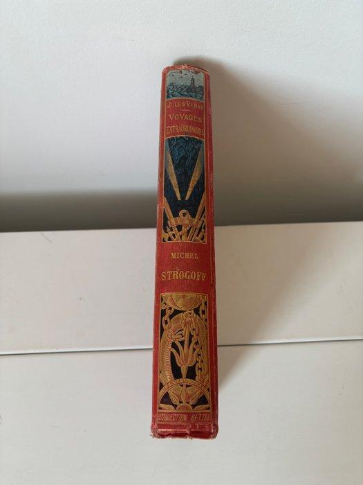 Jules Verne - Michel Strogoff [cartonnage polychrome « à un, Antiek en Kunst, Antiek | Boeken en Manuscripten