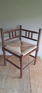 Stoel - Eikenhout/Biezen, Antiek en Kunst