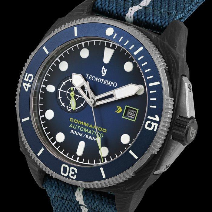 Tecnotempo - Commando - Forged Carbon & Titanium -, Handtassen en Accessoires, Horloges | Heren