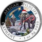 Somalië. 100 Shilling 2026 – Elephant (Snowglobe Edition) –