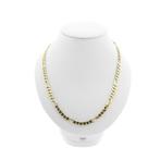 Gouden Figaro schakel ketting | 50 cm, Handtassen en Accessoires, Kettingen, Ophalen of Verzenden, Gebruikt, Overige kleuren, Goud