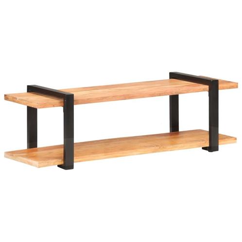 vidaXL Meuble TV 130x40x40 cm Bois dacacia solide, Maison & Meubles, Armoires | Mobilier de télévision, Neuf, Envoi