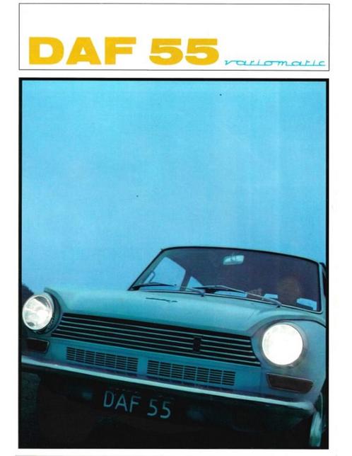 1967 DAF 55 MARATHON BROCHURE NEDERLANDS, Boeken, Auto's | Folders en Tijdschriften, Ophalen of Verzenden