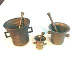 Mortier et pilon (3) - Bronze - Mortier et pilon en bronze
