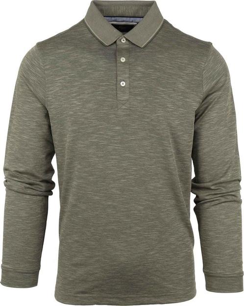 Suitable Long Sleeve Polo Groen maat Maat 48/50 (M) Heren, Kleding | Heren, Polo's, Groen, Nieuw, Maat 48/50 (M), Verzenden