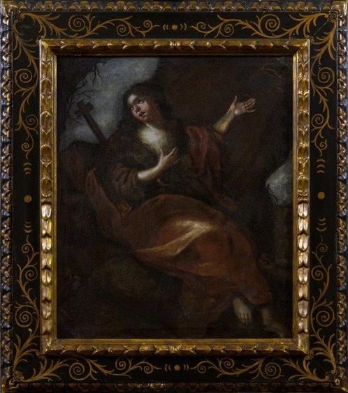 Scuola Italiana (XVII-XVIII) - Maddalena penitente, Antiek en Kunst, Kunst | Schilderijen | Klassiek