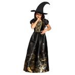 Halloween Heks Kostuum Kind Goud, Kinderen en Baby's, Carnavalskleding en Verkleedspullen, Verzenden, Nieuw