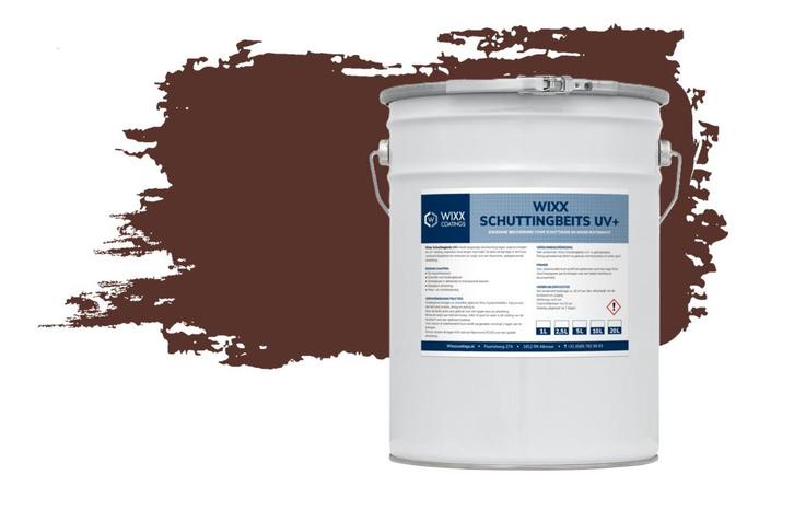 Wixx Schuttingbeits UV+ RAL 8015 | Kastanjebruin 2.5L, Doe-het-zelf en Bouw, Verf, Beits en Lak, Nieuw, Verzenden