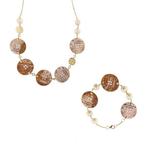 2-delige sieradenset - 18 karaat Geel goud, Handtassen en Accessoires