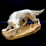 Royal Dux - Bohemia - Art Nouveau - Hunting Dog (40,5 cm) -, Antiek en Kunst, Antiek | Glaswerk en Kristal