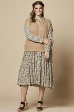 Jurk Mossy Zhenzi rucheS=42-44Maat 42/44 (L), Kleding | Dames, Verzenden, Nieuw, Maat 42/44 (L), Overige kleuren