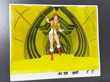 Filmation - Originele animatiecel van Teela, met gedrukt