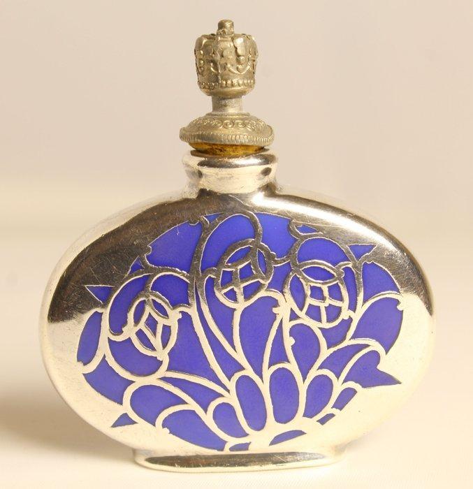 Parfumfles - Porselein, Emaille, Tin, Verzilverd, Antiek en Kunst, Kunst | Designobjecten